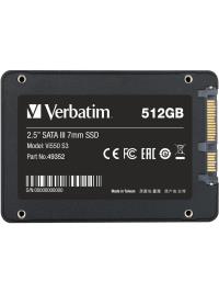 VERBATIM 49352 512GB VI550 S3 2.5" SATA SSD 520MB/500MB
